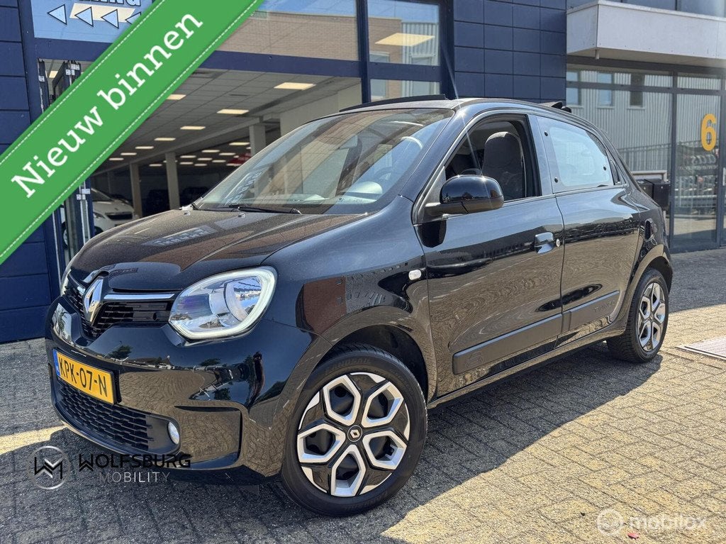 Renault Twingo 1.0 SCe Intens - OpenAir | Cabrio| Airco, Auto's, Gebruikt, Euro 6, 4 stoelen, Zwart