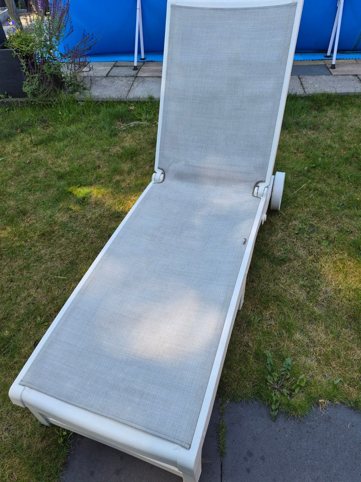 gratis ligstoel, Tuin en Terras, Ligbedden, Ophalen of Verzenden, Gebruikt, Kunststof, Inklapbaar
