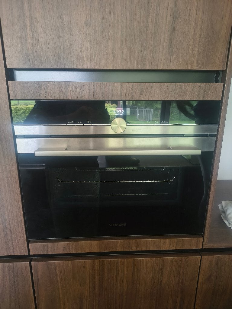 Siemens Inbouw Oven met Hete Lucht, Ophalen, 45 tot 50 cm, Hete lucht, Heteluchtoven