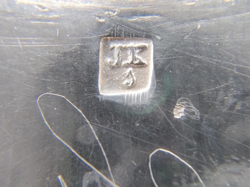 Zilveren bijbelslot broche, J. Kooiman, Schoonhoven, 1866, Sieraden, Tassen en Uiterlijk, Broches, 10 cm of meer, Gebruikt, Info@zilverwebsite.nl