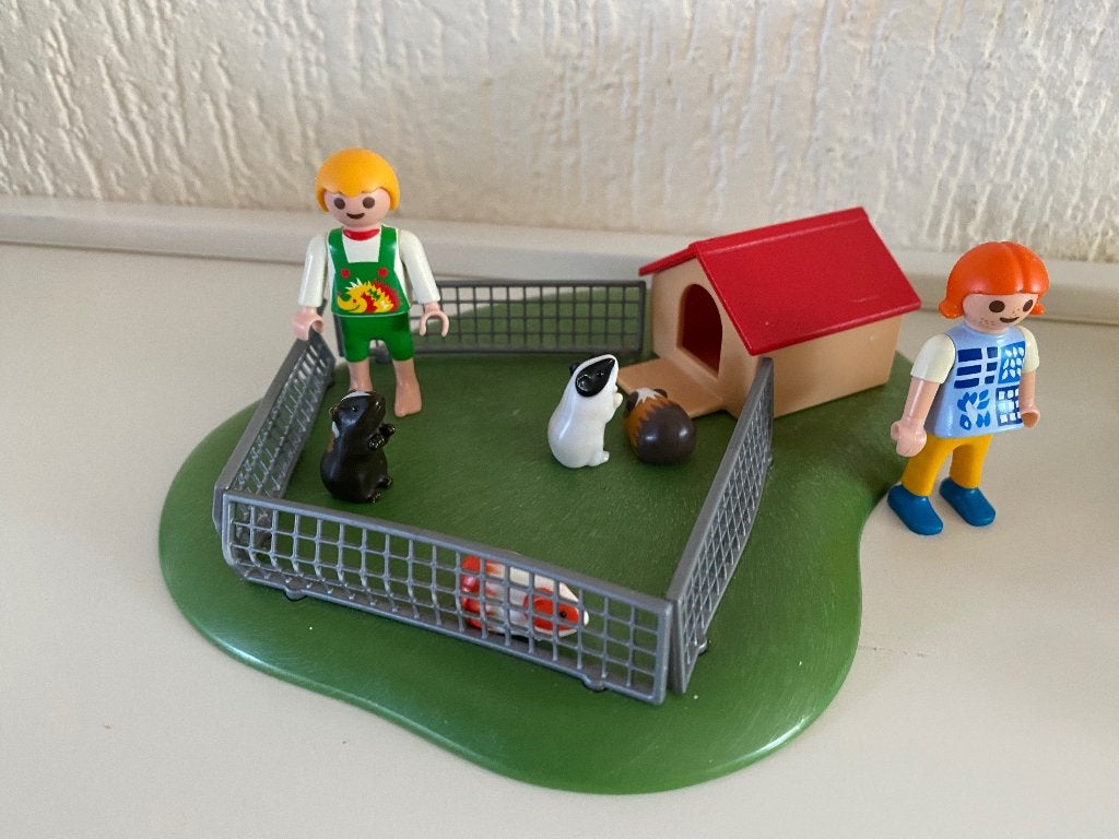 playmobil 4492. kinderen met marmotten in hok, Kinderen en Baby's, Speelgoed | Playmobil, Ophalen of Verzenden, Zo goed als nieuw