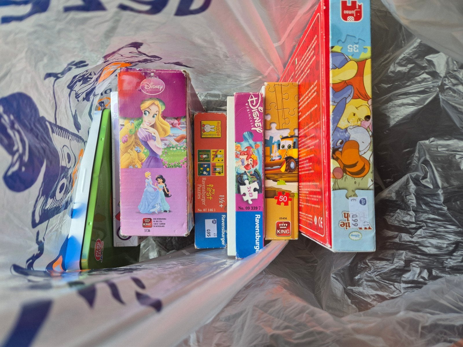 Disney en Cars Puzzels - Diverse Leeftijden, Ophalen, 10 tot 50 stukjes, Gebruikt, 0 tot 6 maanden