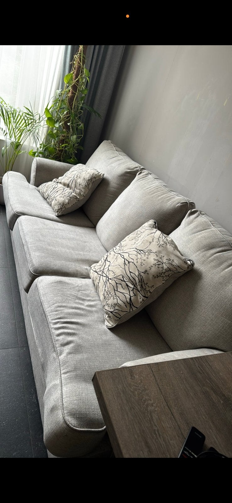 Comfortabele 3-zitsbank, Gebruikt, Driepersoons, 75 tot 100 cm, Ophalen of Verzenden