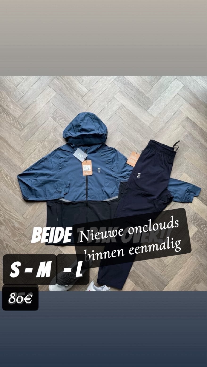 Onclouds trainingspak - Nieuw - Diverse maten, Meerkleurig, Nieuw, Ophalen of Verzenden, Algemeen