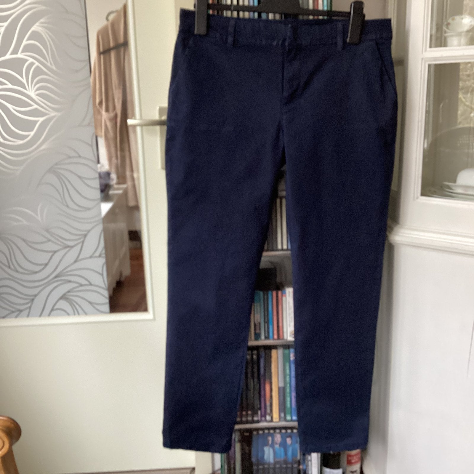 Z.g.a.n. d.blauwe broek/ pantalon van HILFIGER., Maat 38/40 (M), Blauw, Ophalen of Verzenden, Zo goed als nieuw