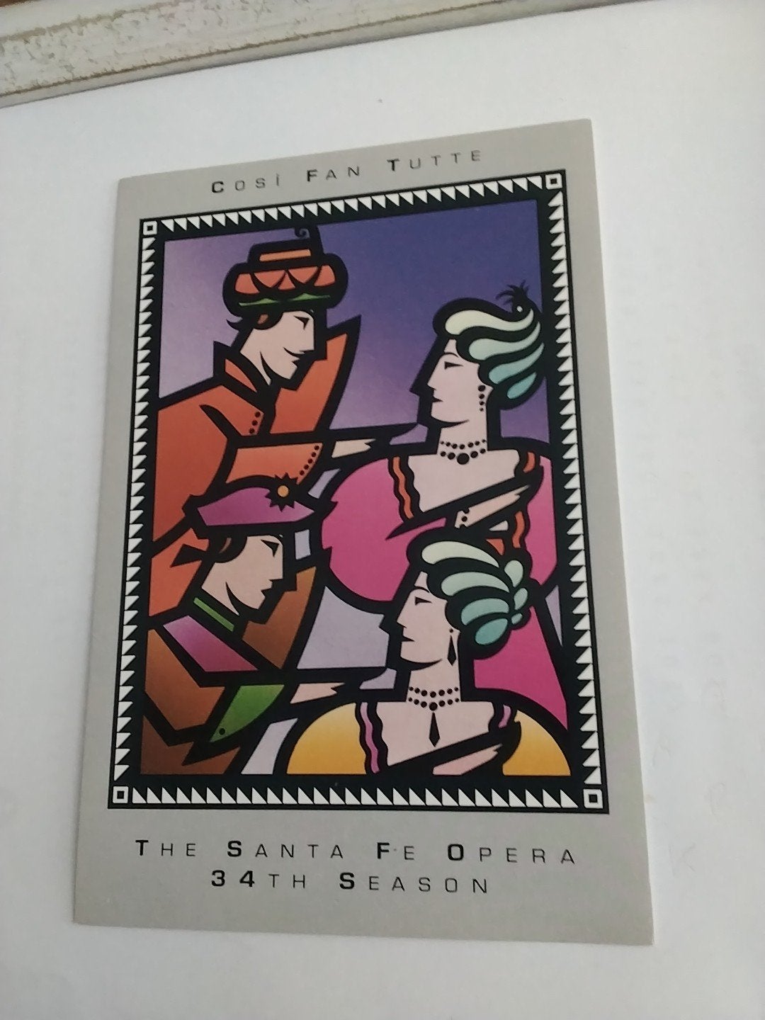 Ansichtkaart The Santa Fe Opera 34th Season Cosi Fan Tutte, Ophalen of Verzenden, 1980 tot heden, Ongelopen