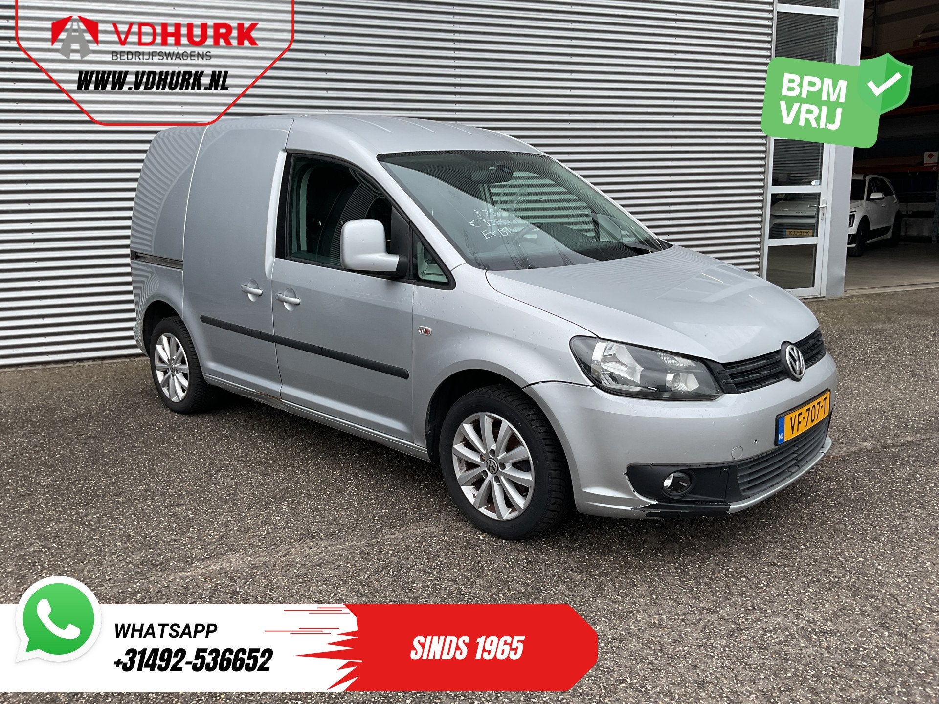Volkswagen Caddy 1.6 TDI 100 pk Aut. EXPORT DB-Riem V.V/ Led, Auto's, Gebruikt, 4 cilinders, Volkswagen, Bedrijf