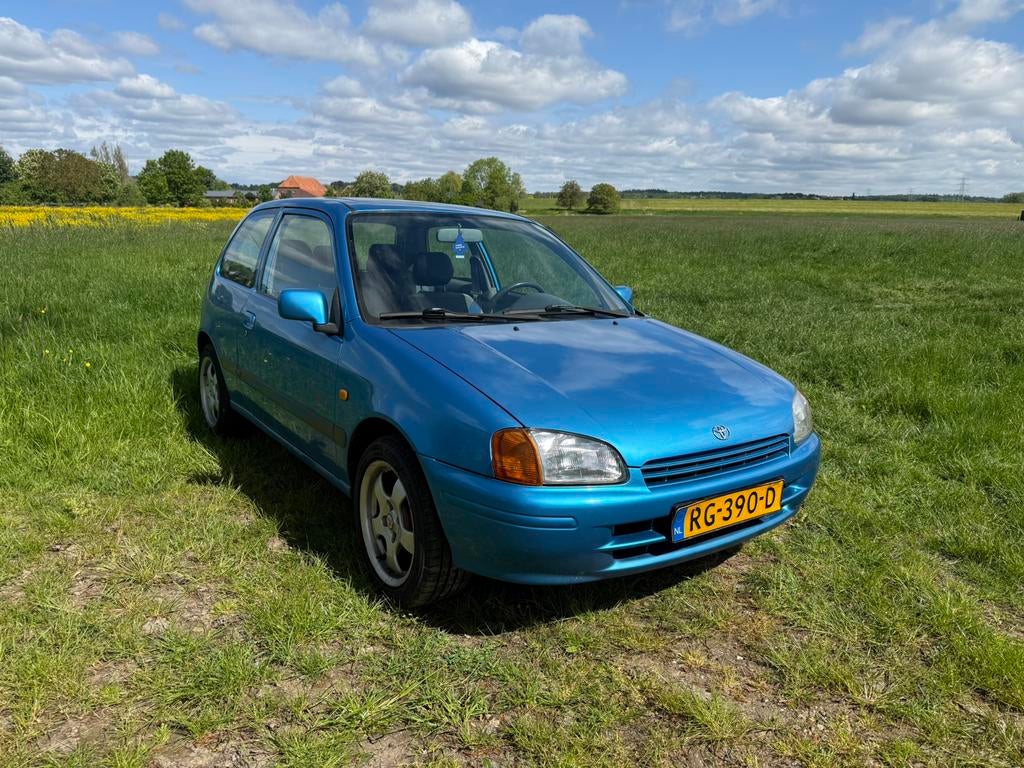 Toyota Starlet 1997 Blauw, Voorwielaandrijving, 74 pk, 4 cilinders, Starlet