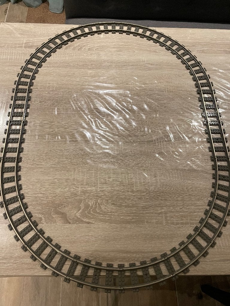 Lego trein rails ovaal 4515 4520 9V 9Volt, Kinderen en Baby's, Speelgoed | Duplo en Lego, Ophalen of Verzenden, Zo goed als nieuw
