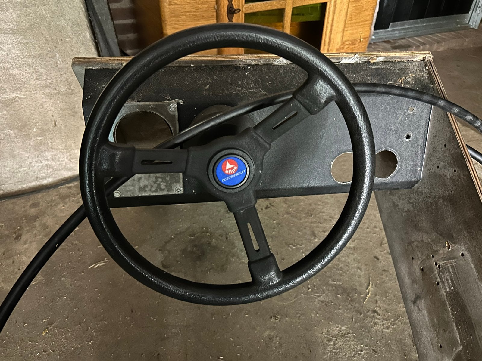 Stuurconsole met stuurwiel en kabel voor in boot, Ophalen of Verzenden, Gebruikt, Overige typen
