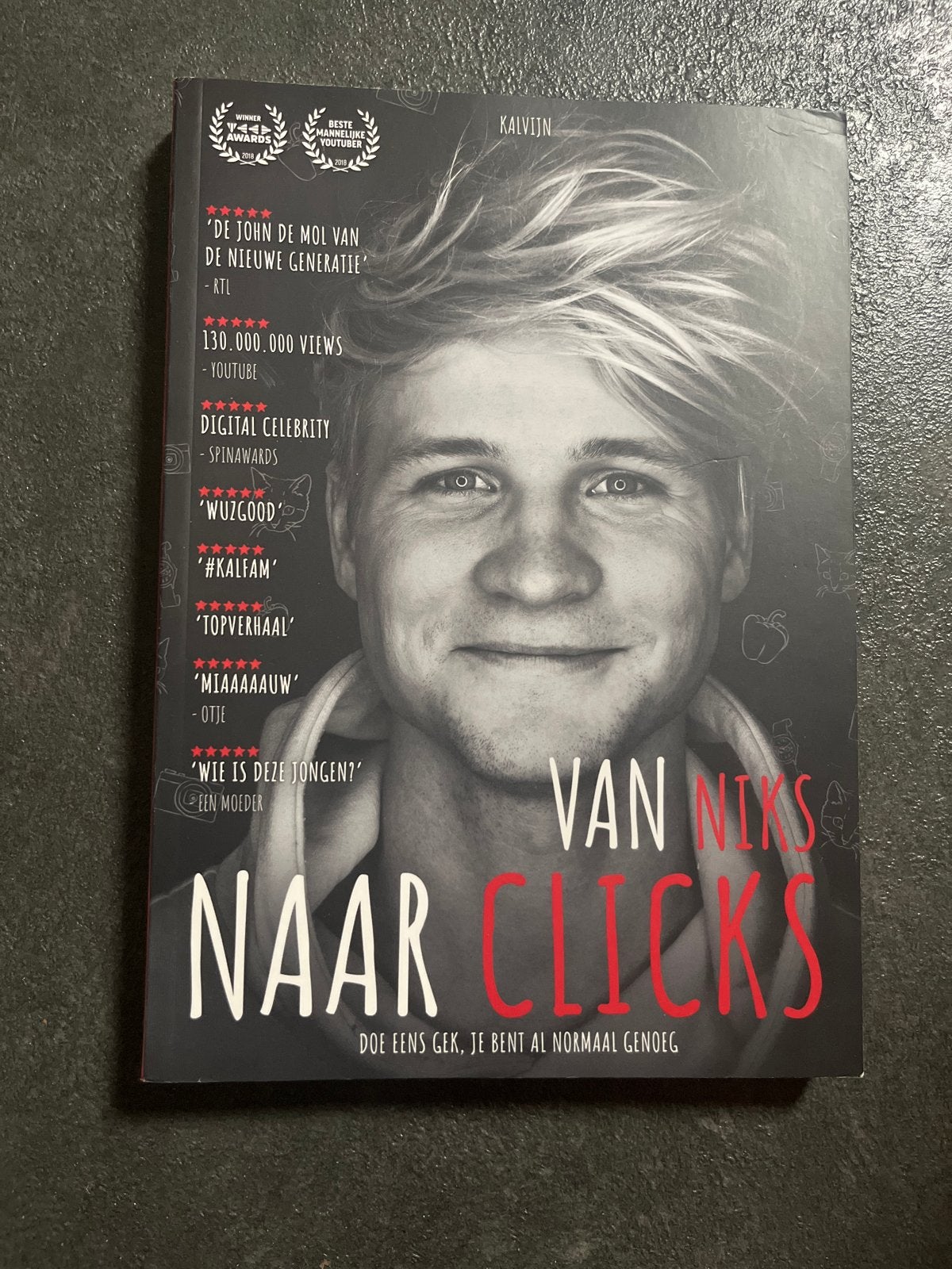 Kalvijn: Van Niks Naar Clicks - Boek over YouTube-ster, Ophalen of Verzenden, Zo goed als nieuw, Nederland