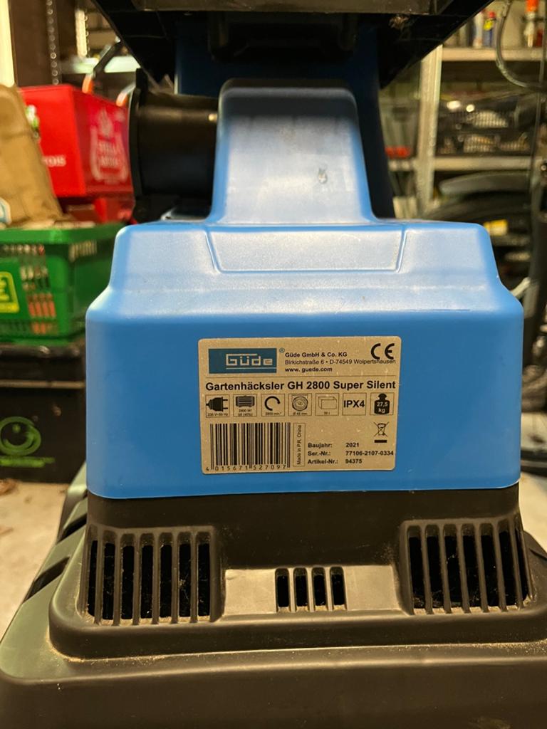 Güde hakselaar, Ophalen, Gebruikt, Elektrisch, Met opvangbak