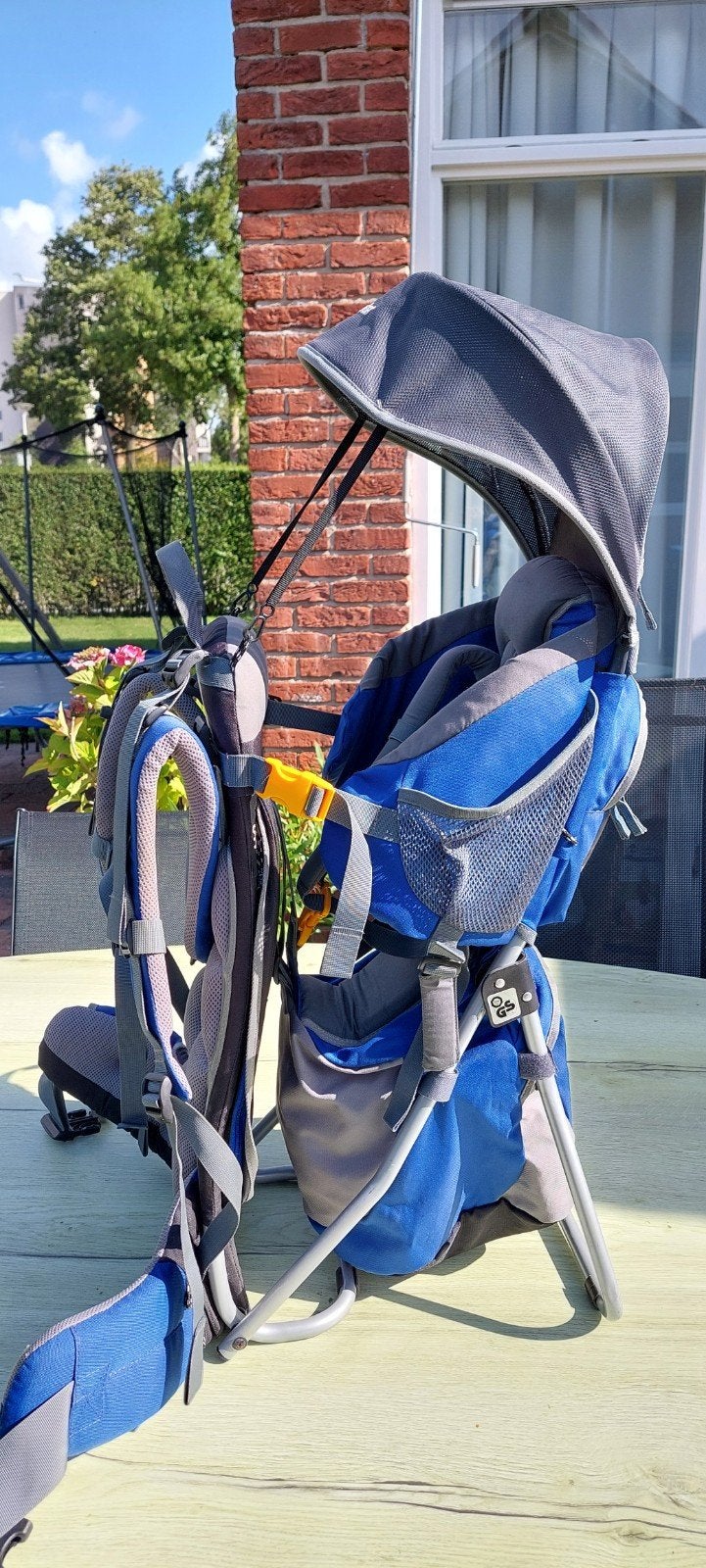 Kinddrager Deuter Kid Comfort 2 met zonnescherm en regenkap, Kinderen en Baby's, Gebruikt, Overige typen, Rug, Ophalen