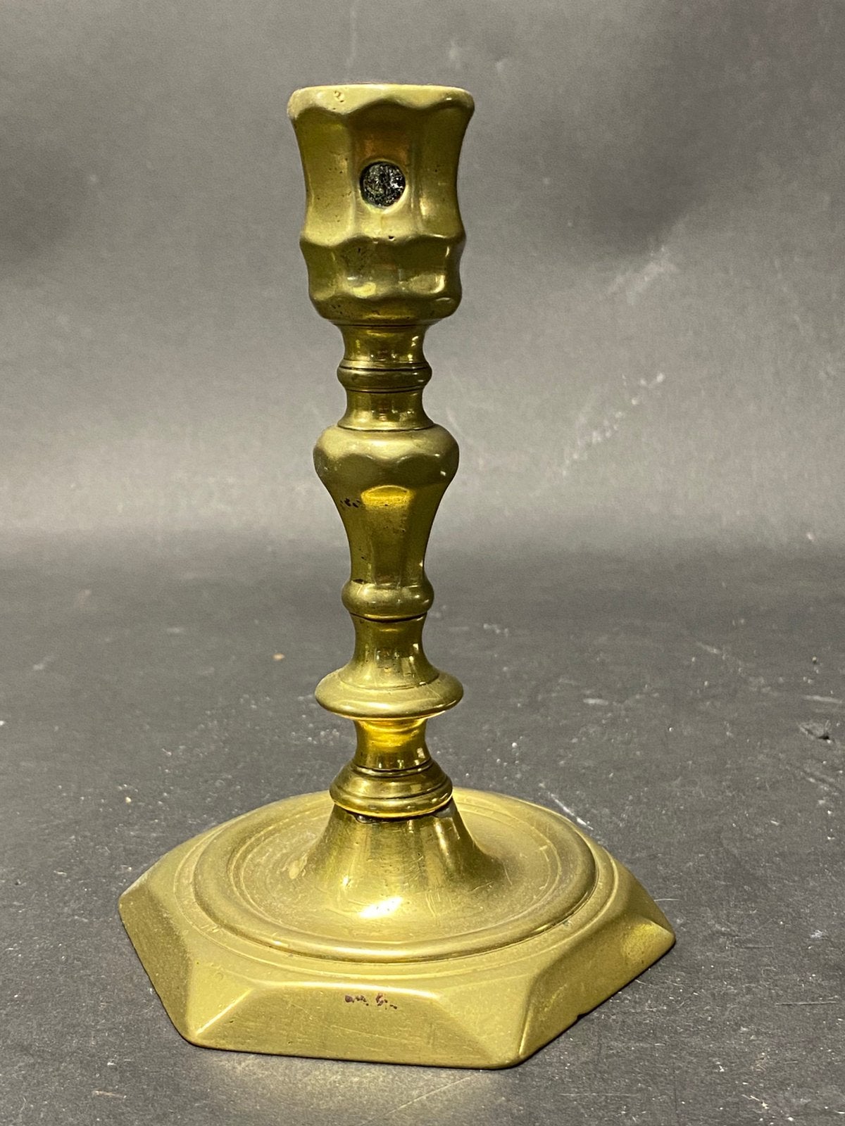 Frans koperen kandelaar 18 / 1850 eeuwse kandelaar, Ophalen of Verzenden, Koper of Brons