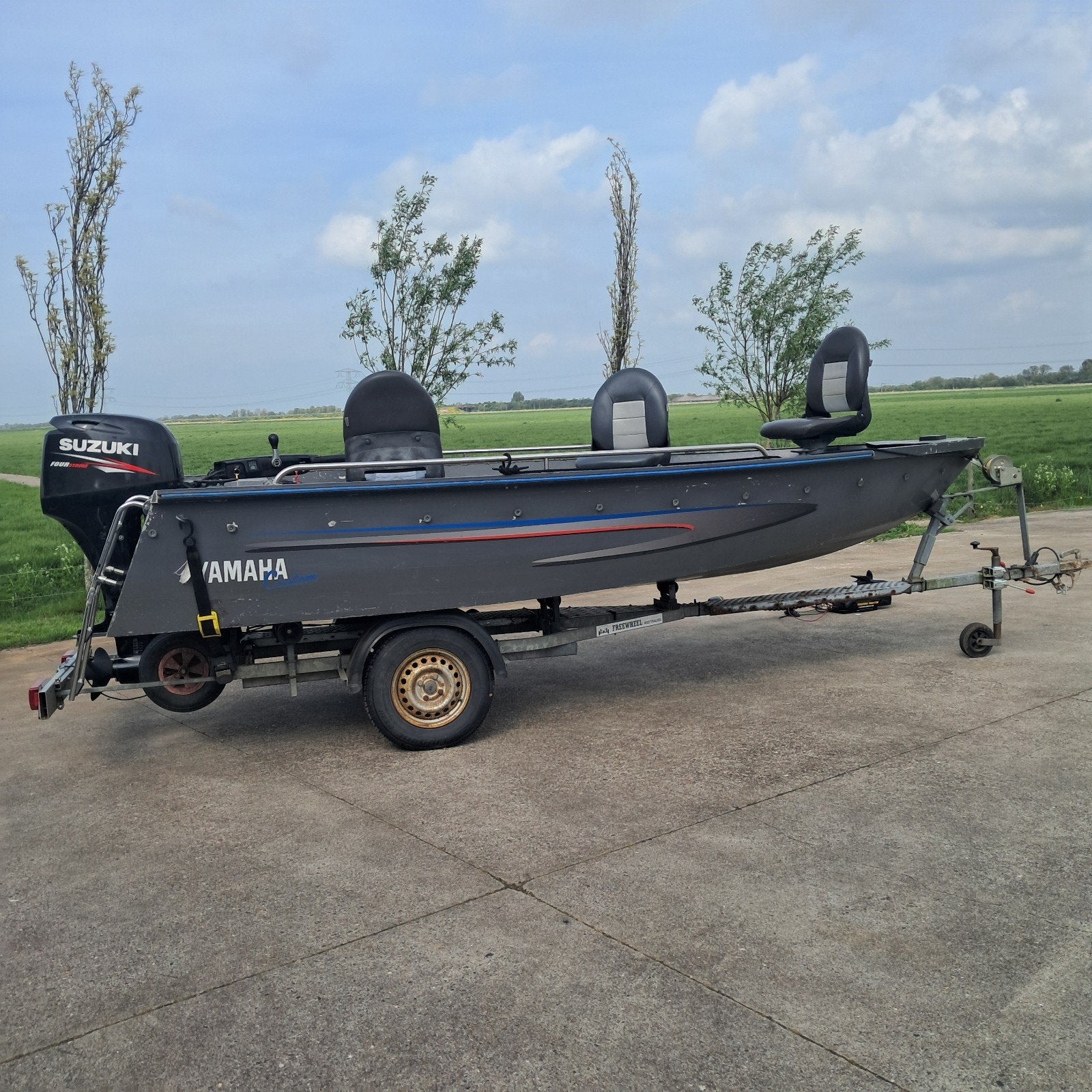 Alminium visboot, Watersport en Boten, Overige merken, Gebruikt, Aluminium, Ophalen of Verzenden