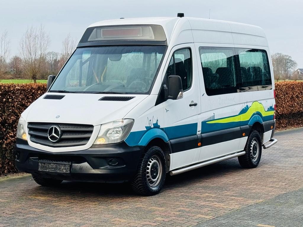 Mercedes-Benz Sprinter 313 CDI AIRCO 9 PERSOONS EURO 6 MOTOR, Auto's, Automaat, Gebruikt, 7 stoelen, Wit