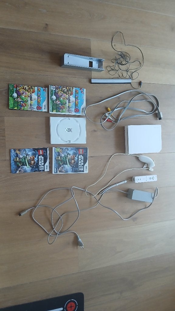 Nintendo Wii met 3 games, Spelcomputers en Games, Ophalen of Verzenden, Zo goed als nieuw, Sport, 3 spelers of meer