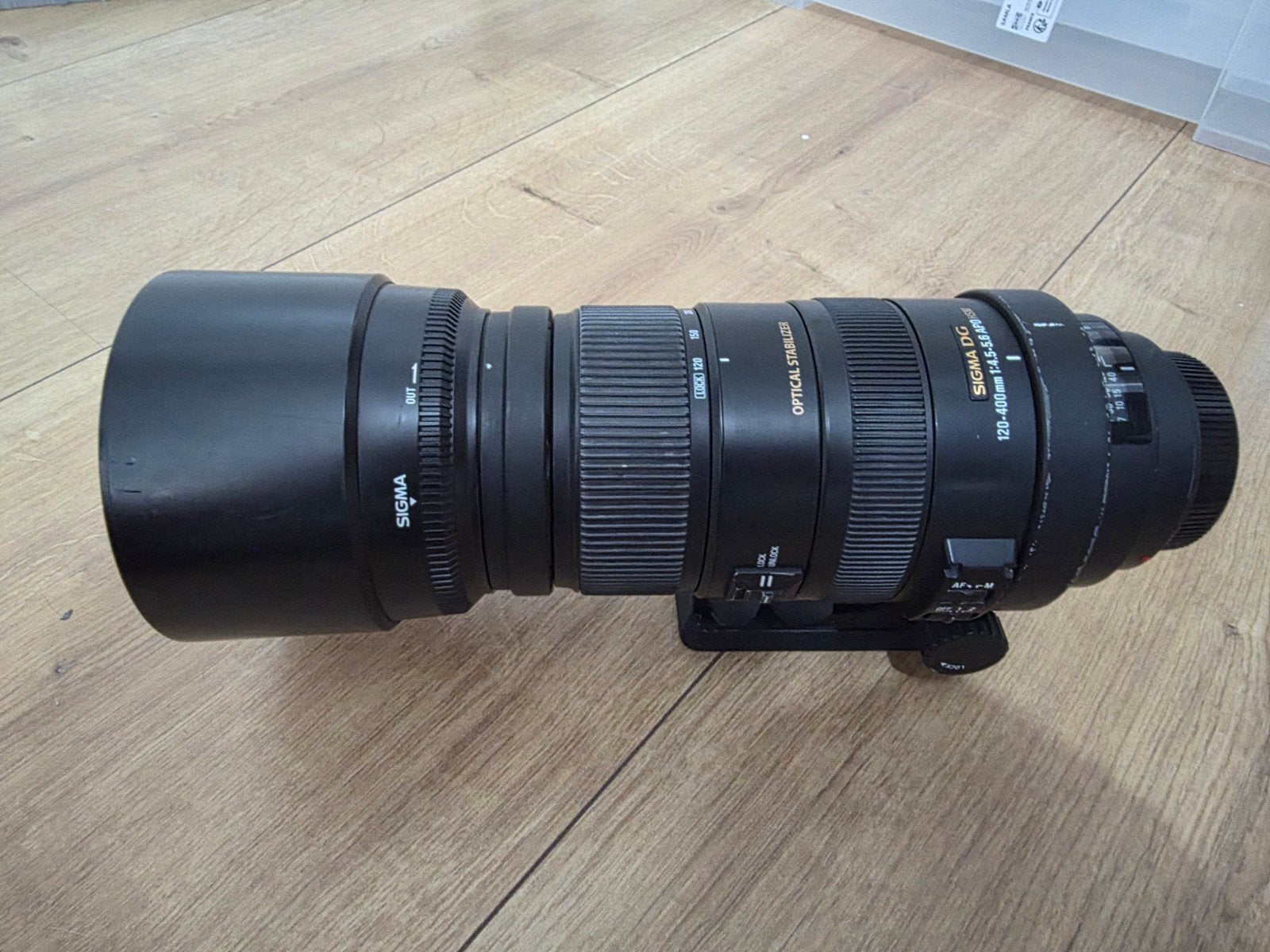 Sigma DG 120-400mm f/4.5-5.6 APO HSM (Sony)  lens met tas, Audio, Tv en Foto, Zoom, Gebruikt, Sigma, Telelens
