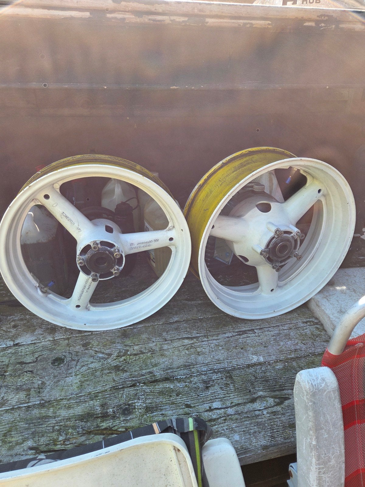 Witte velgen Suzuki gsxr srad, Motoren, Onderdelen | Suzuki, Ophalen, Gebruikt