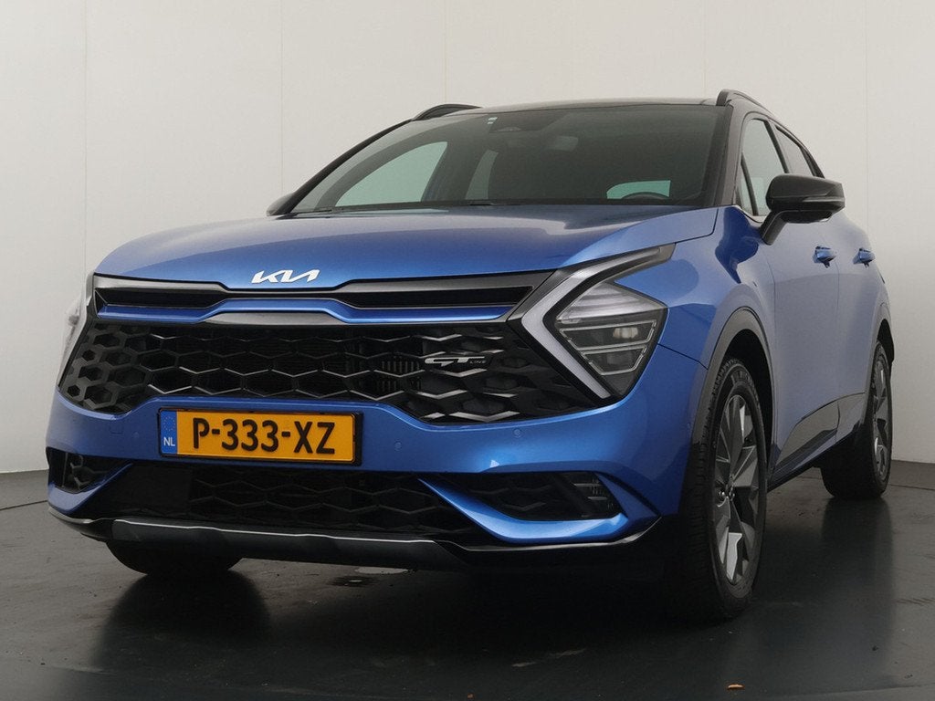 Kia Sportage 1.6 T-GDi Hybrid GT-PlusLine - Stoelverwarming-, Auto's, Kia, 12 maanden, Gebruikt, 4 cilinders, Blauw