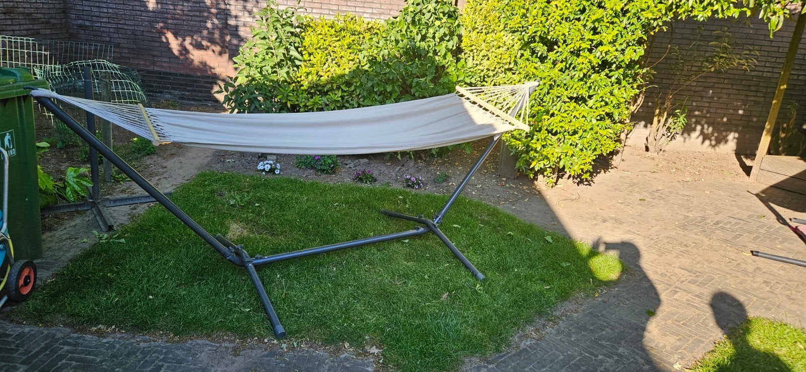 Hangmat met steun, Ophalen, Zo goed als nieuw