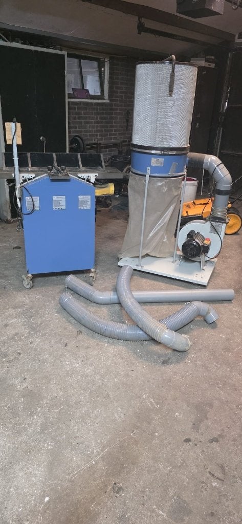 HBM200 vlak en vandiktebank 230v, 2200w met afzuiginstalatie, Ophalen, Gebruikt
