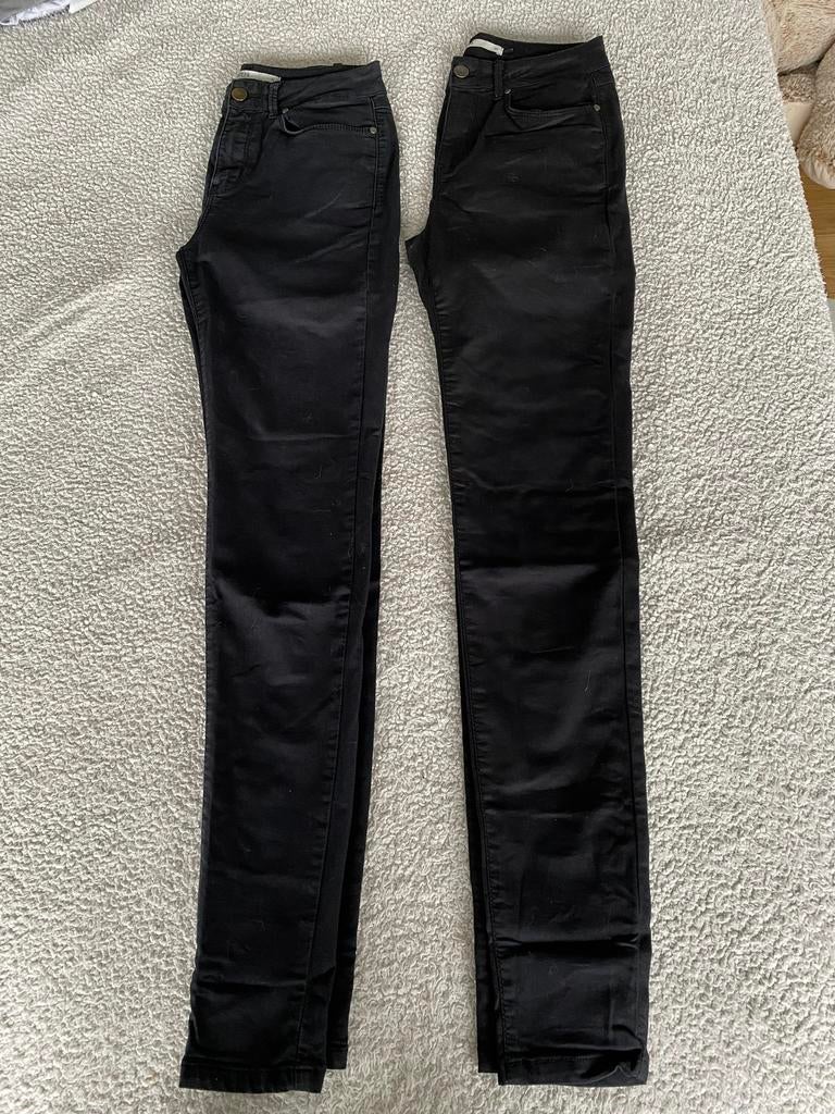 2x zwarte spijkerbroek/jeans Steps maat 34, Ophalen of Verzenden, Zo goed als nieuw, Zwart, W27 (confectie 34) of kleiner