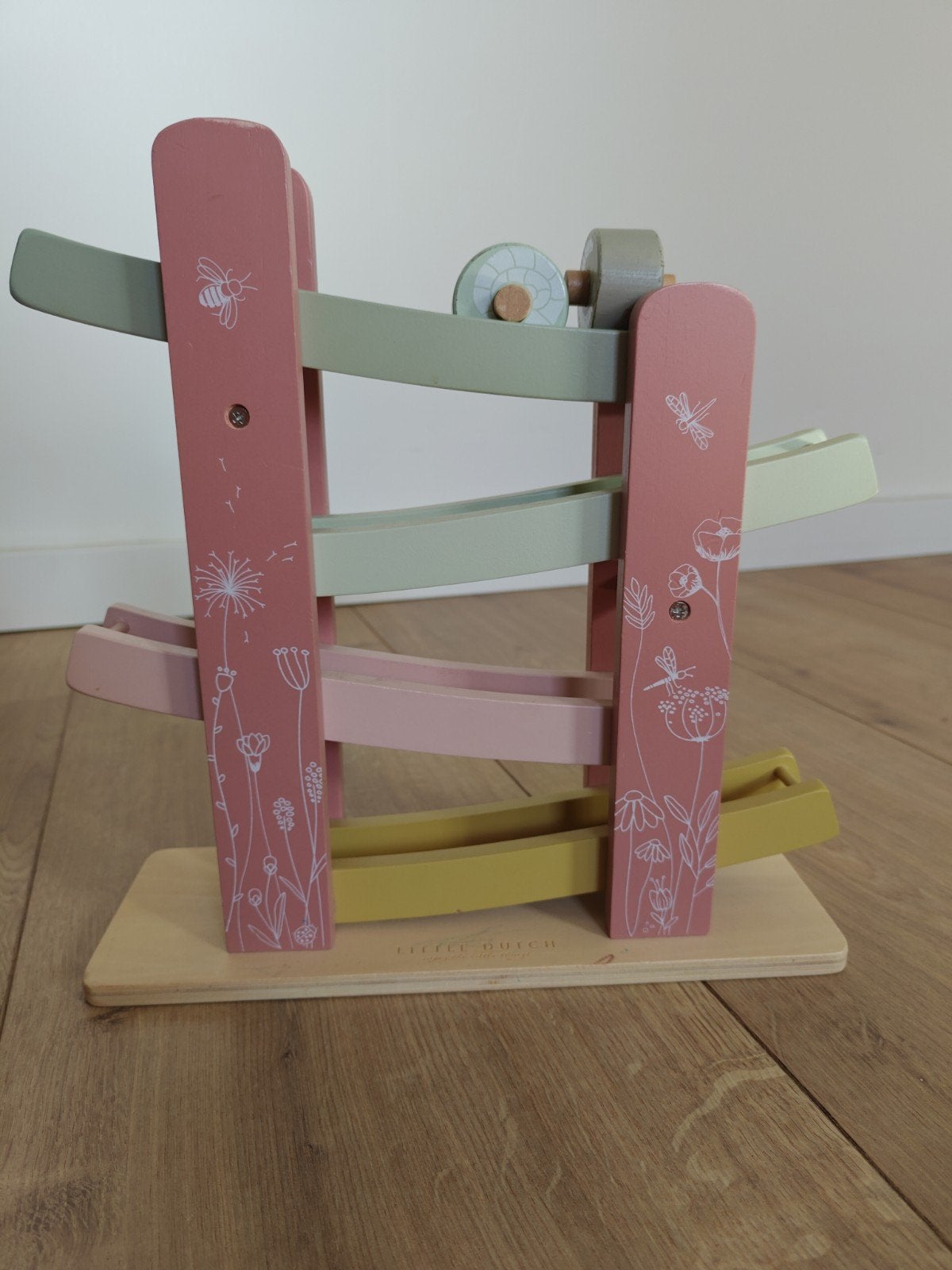 Little Dutch Houten Knikkerbaan - Roze/Groen, Kinderen en Baby's, Speelgoed | Houten speelgoed, Ophalen