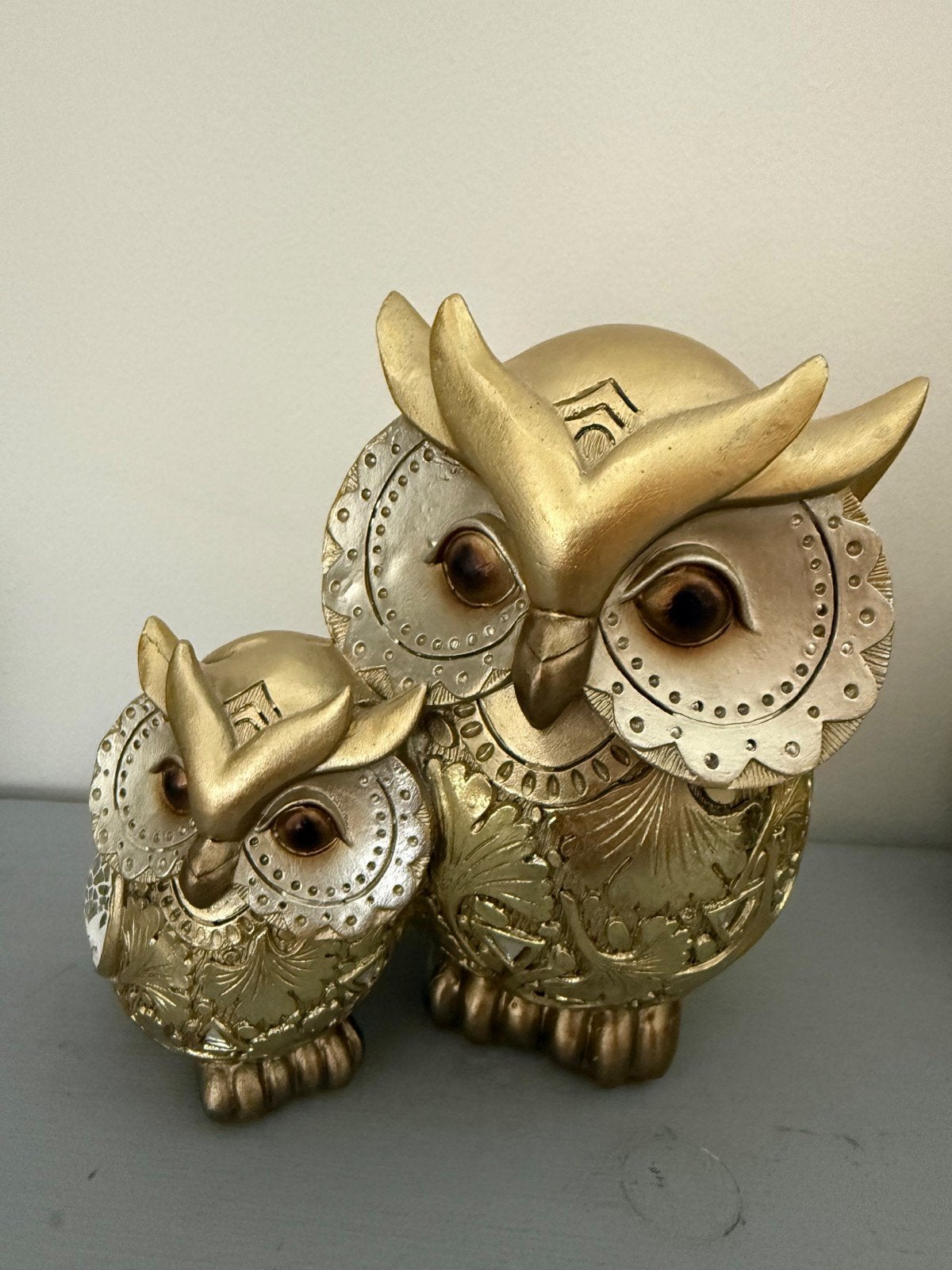 Beeldje Uil goudkleurig, Ophalen, Zo goed als nieuw, Goud