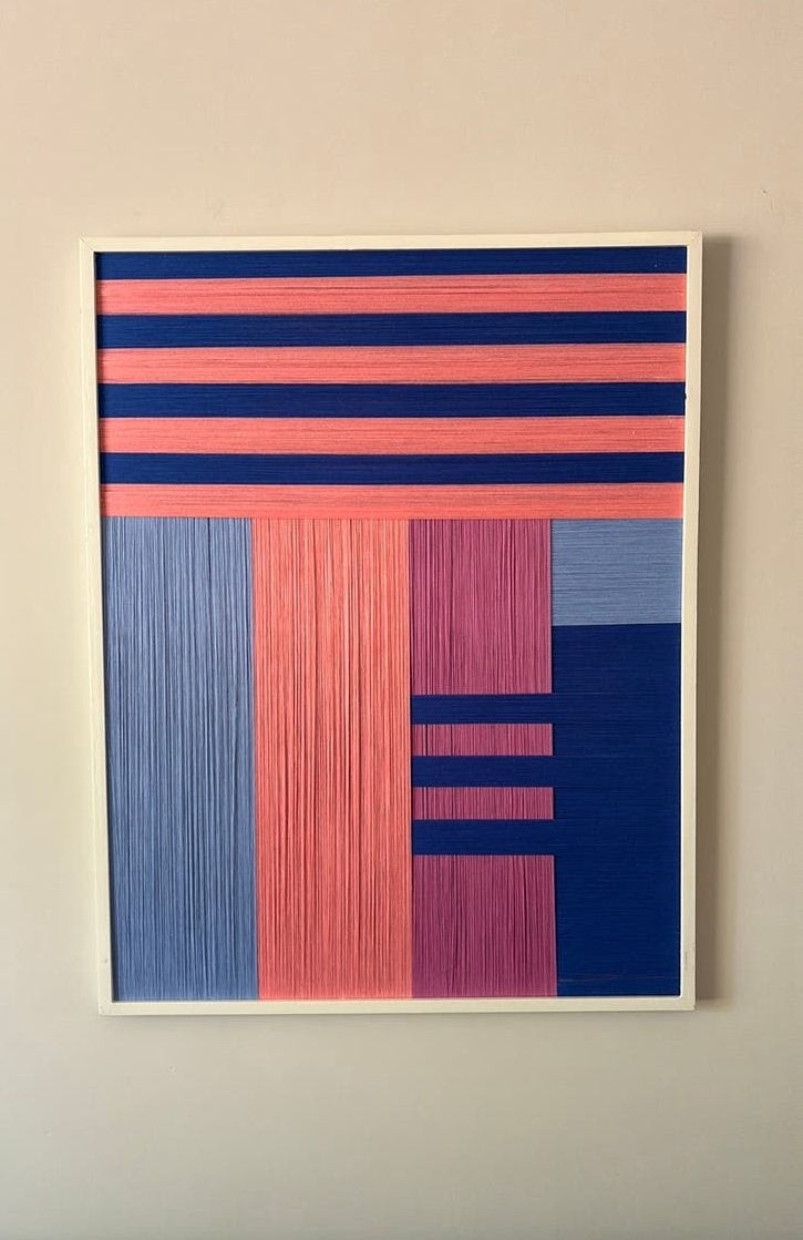 Schilderij wandkleed abstract, Ophalen