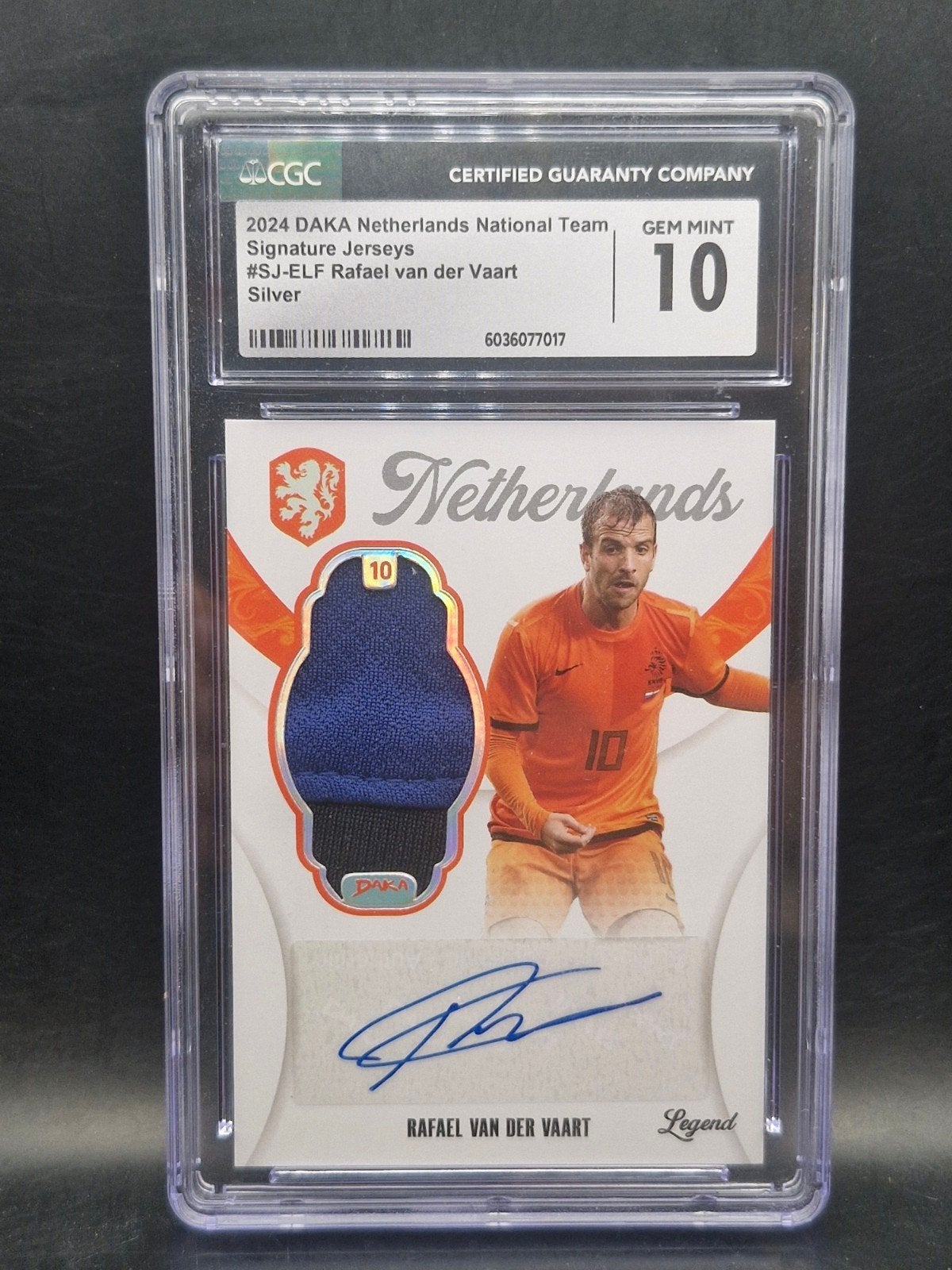 rafael van der vaart shirt en handtekening daka CGC 10, Verzenden, Zo goed als nieuw, Ajax, Poster, Plaatje of Sticker