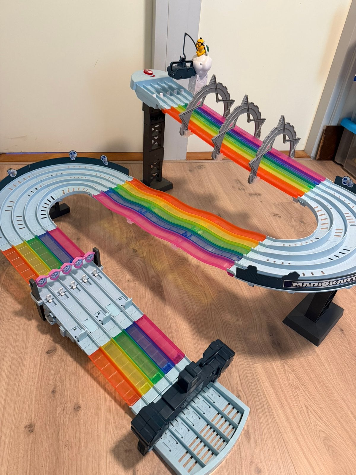 Hot Wheels Mario Kart Regenboogbaan, Ophalen, Racebaan, Zo goed als nieuw, Hot Wheels