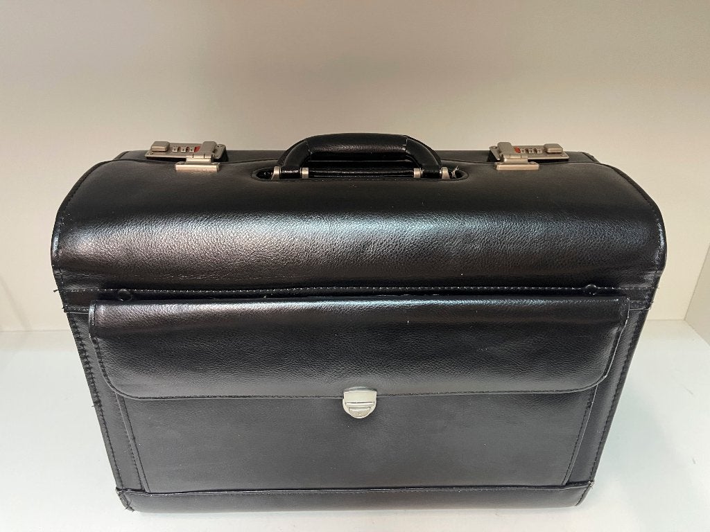 Leren Pilotkoffer ( 45 x 35 x 20cm) zo goed als nieuw, N, N, Ophalen of Verzenden, Zo goed als nieuw