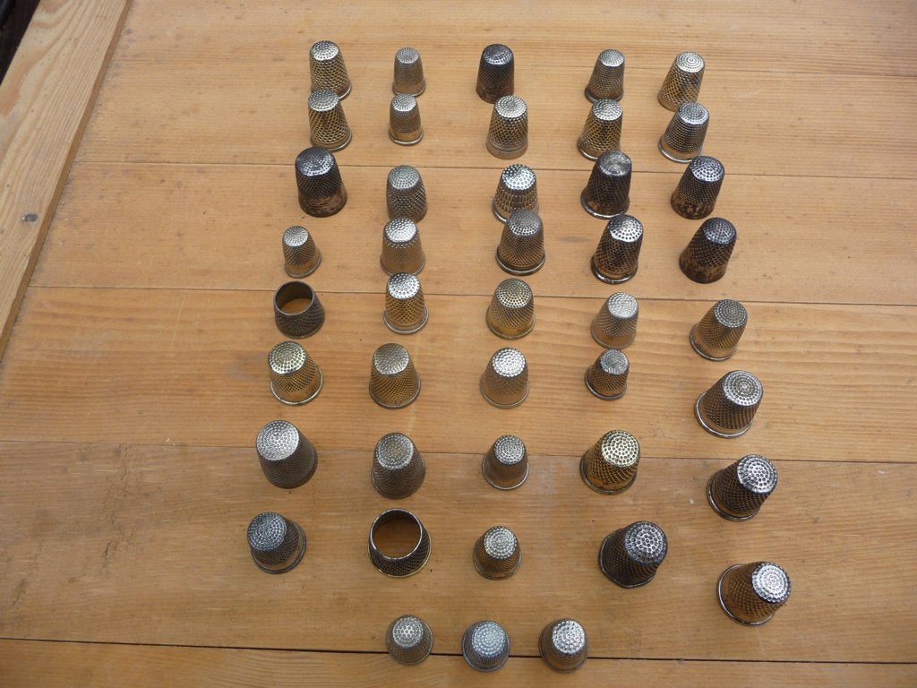 vingerhoedjes antiek/vingerhoedjes, Ophalen of Verzenden, Gebruikt, Overige materialen, Nederland