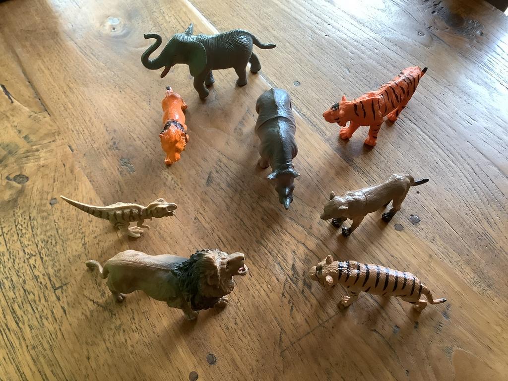 Te koop plastic diertjes, Kinderen en Baby's, Speelgoed | Vtech, Ophalen of Verzenden, Zo goed als nieuw