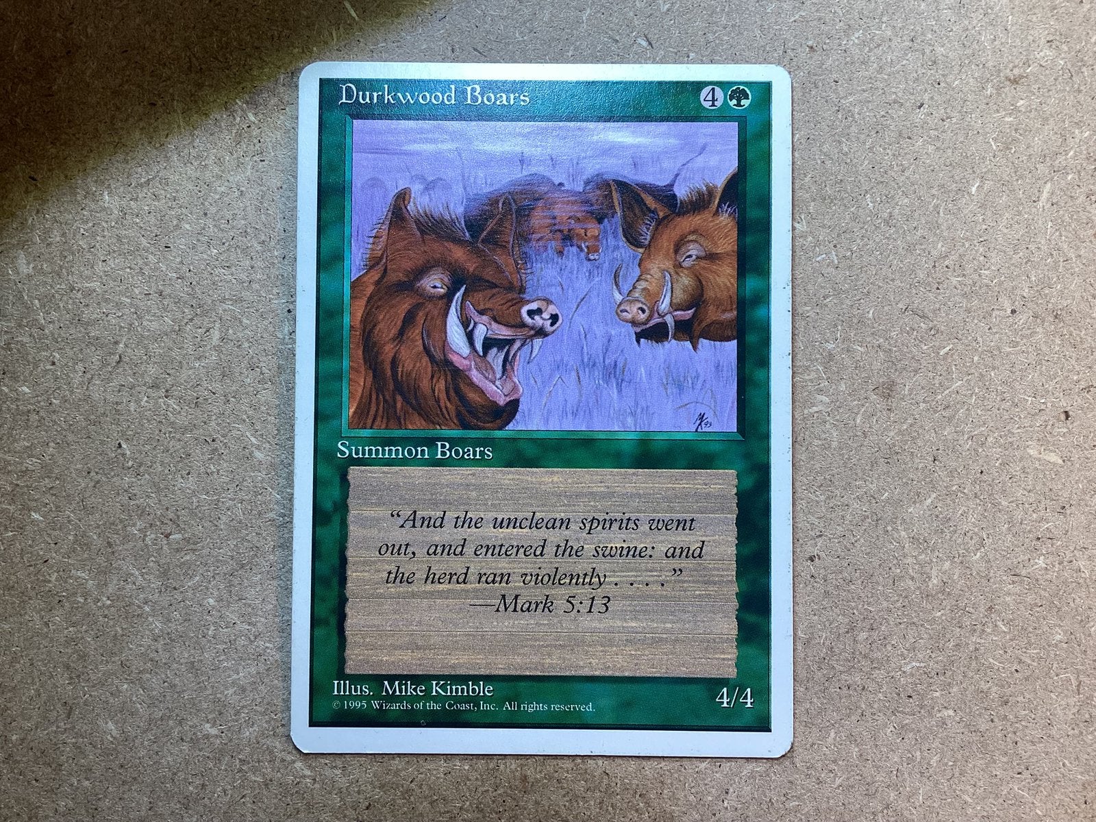 1x Durkwood Boars (Good), Ophalen of Verzenden, Gebruikt, Losse kaart