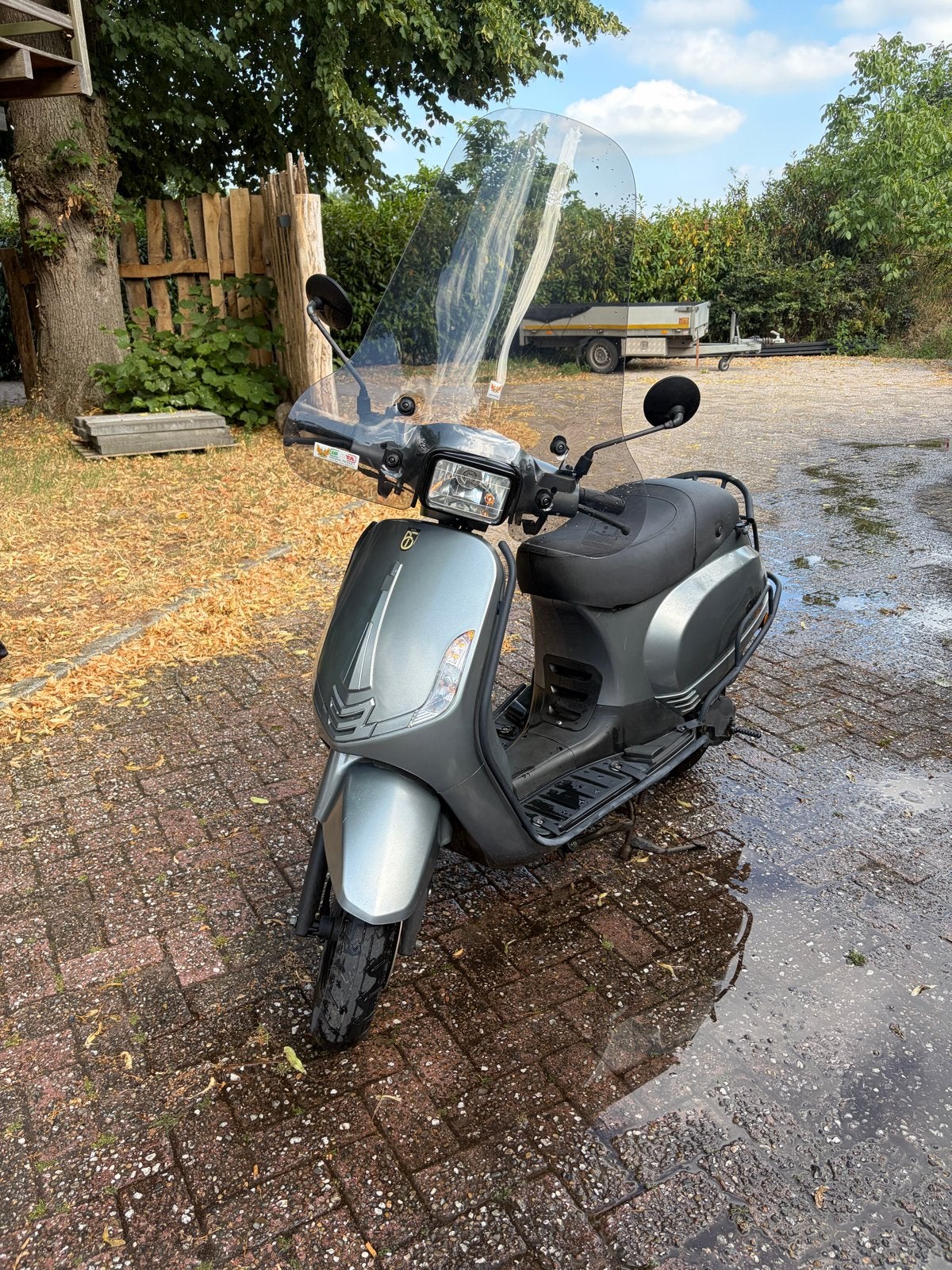 Gebruikte Riva Sport Scooter - Metallic Grijs met valbeugels, Ophalen, Gebruikt, Benzine, Overige merken