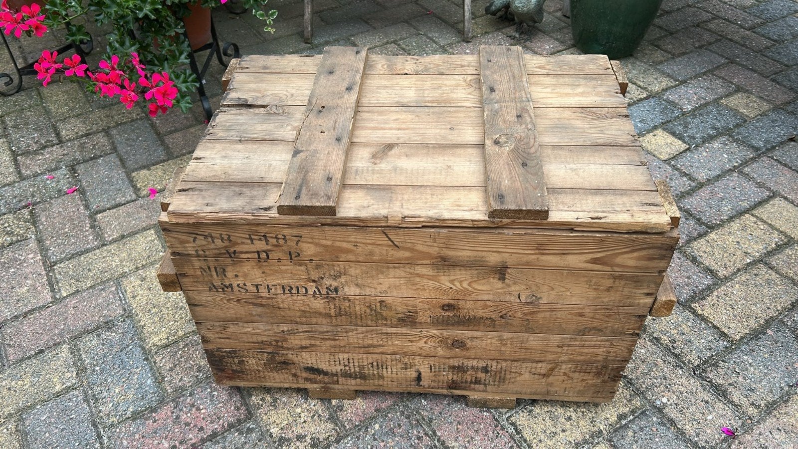 houten kist, Ophalen, 50 tot 100 cm, Minder dan 50 cm