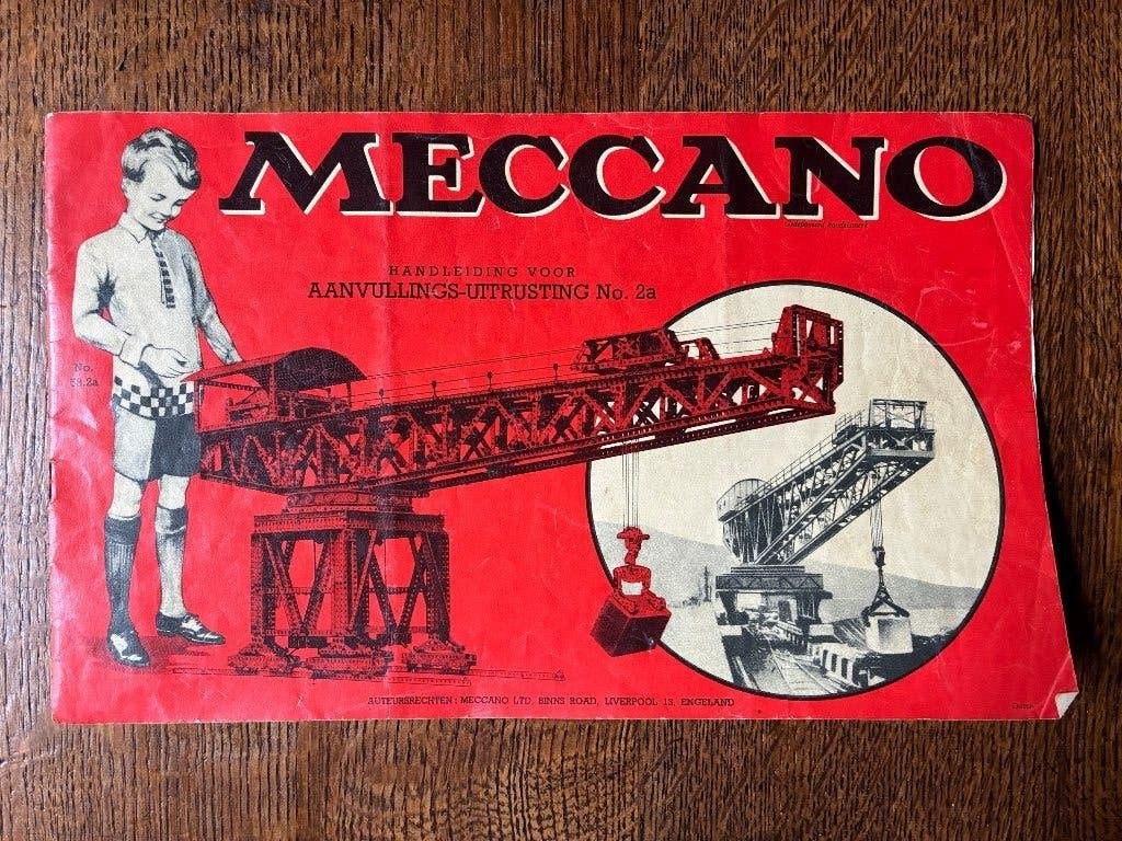 Vintage antiek Meccano voorbeelden boekje, Ophalen of Verzenden