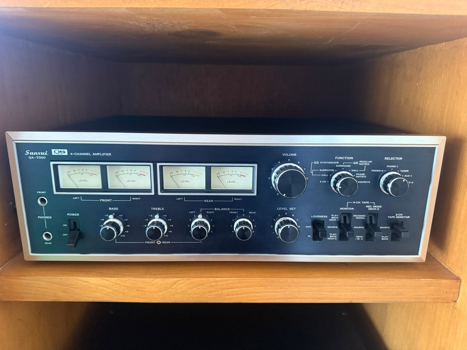 Sansui QA-7000 4-kanaals versterker, Overige merken, Ophalen of Verzenden, 60 tot 120 watt, Gebruikt