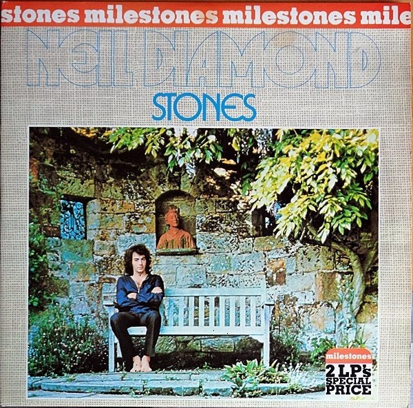 Neil Diamond - Milestones: Stones / Moods  (2 albums!), LP, Gebruikt, Pop, Ophalen of Verzenden