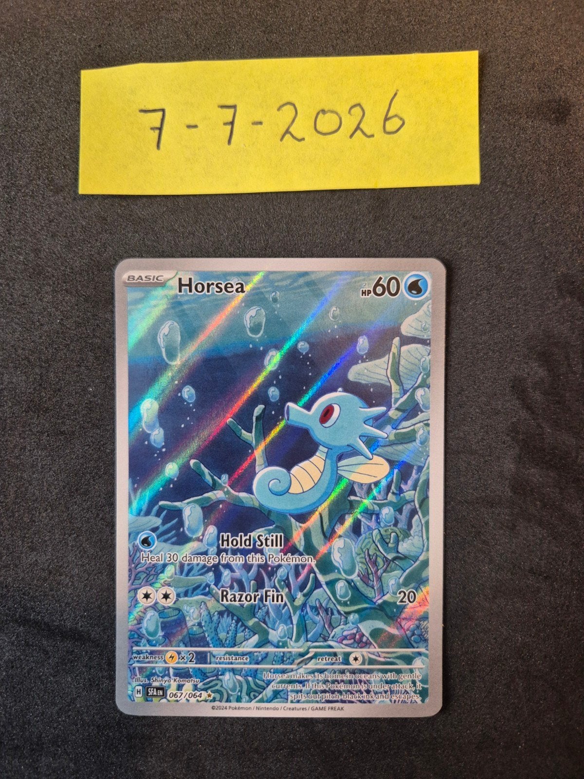 Horsea shrouded fable, Ophalen of Verzenden, Zo goed als nieuw, Losse kaart, Foil
