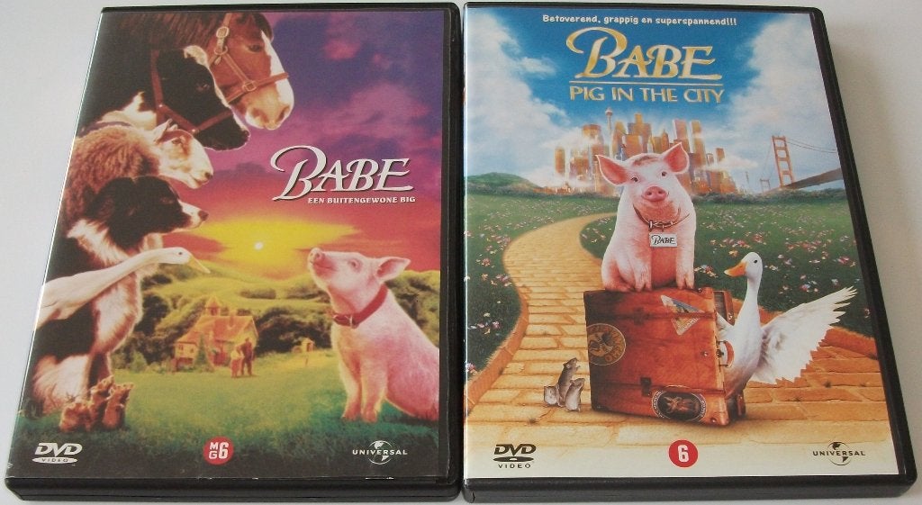 Dvd *** BABE *** Deel 1 + 2, Engels, Amerikaans, Nederlands, Ophalen of Verzenden