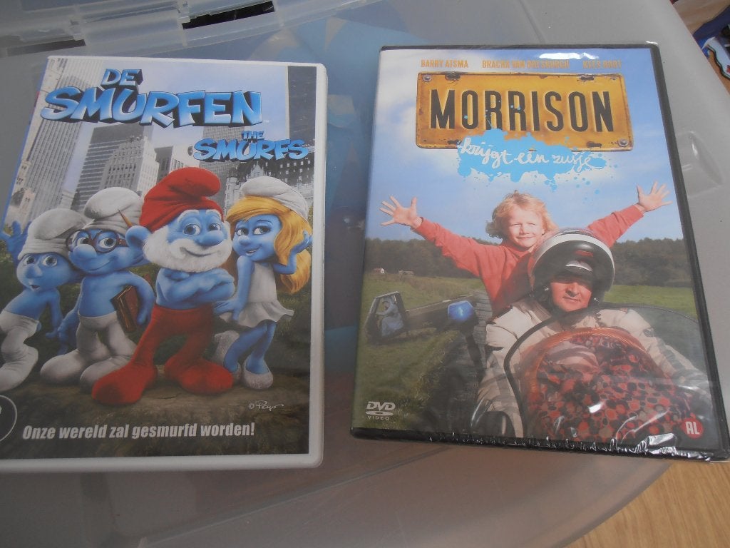 DVD's de smurfen en Morrison krijgt een zusje, Alle leeftijden, Ophalen of Verzenden, Zo goed als nieuw