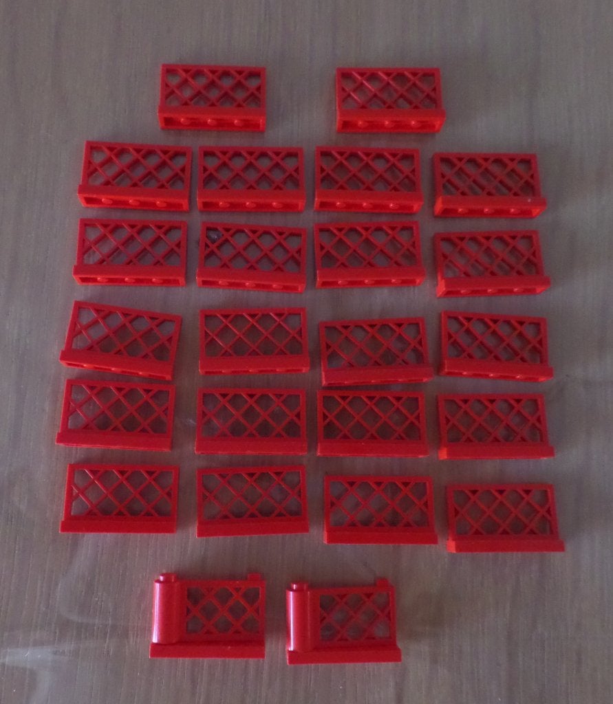 Vintage lego hekjes rood, Ophalen of Verzenden, Gebruikt, Losse stenen, Lego