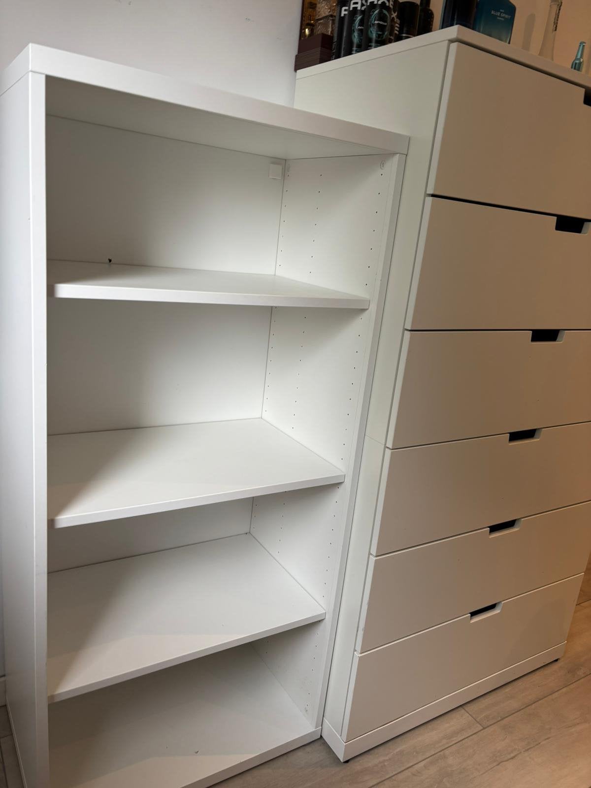 Boekenkast of wandkast wit, Huis en Inrichting, Ophalen, Gebruikt, 25 tot 50 cm, 50 tot 100 cm