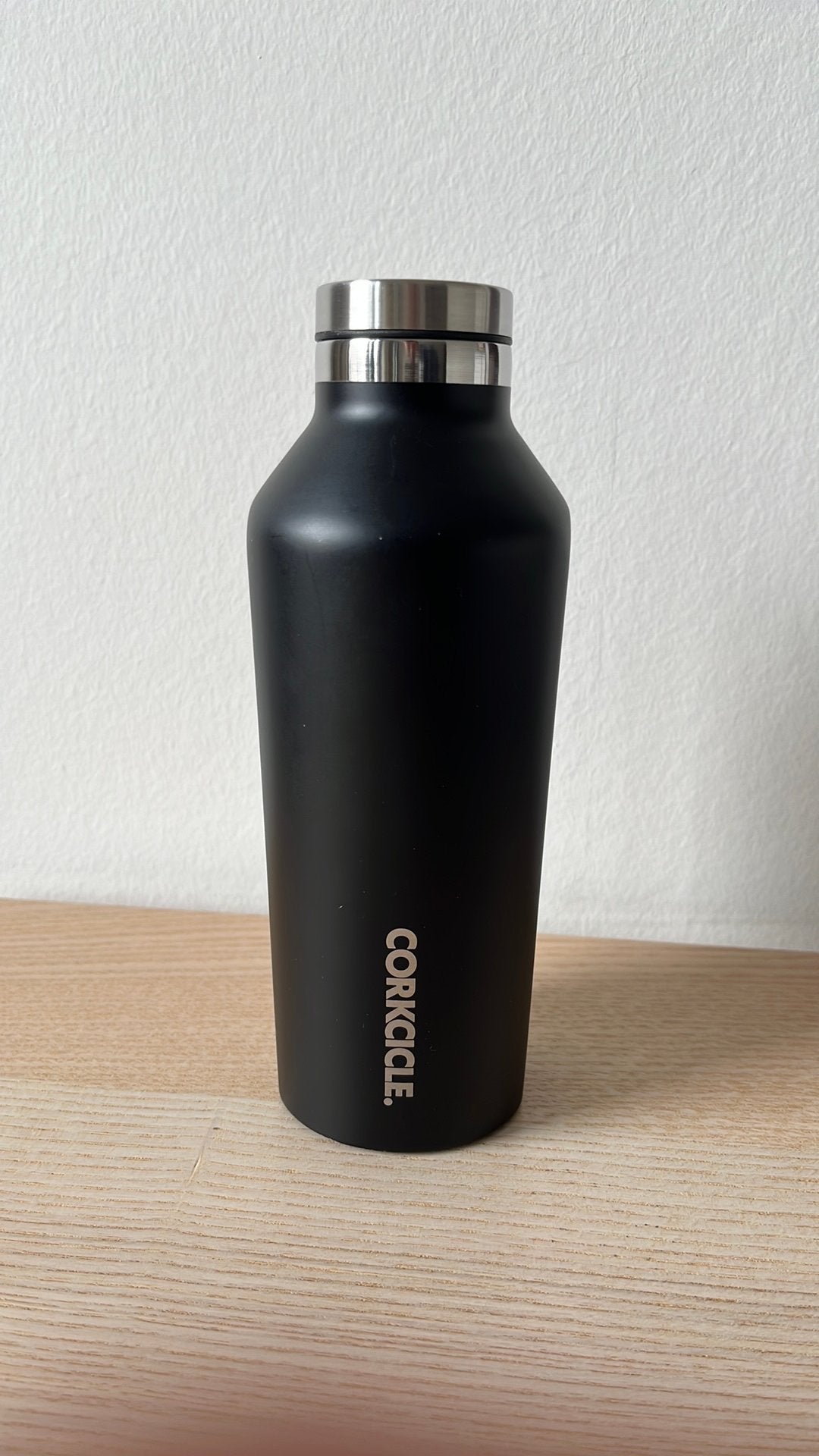 Corkcicle Canteen 270ml - Zwart, Ophalen of Verzenden, Zo goed als nieuw