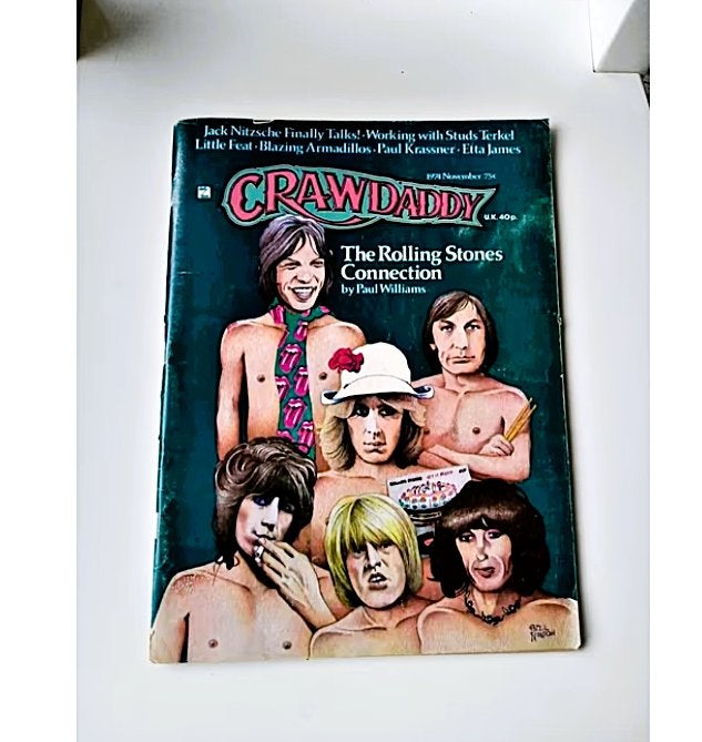 Zeldzame Crawdaddy Magazine (Nov 1974) - The Rolling Stones, Ophalen of Verzenden, Zo goed als nieuw, Muziek, Film of Tv