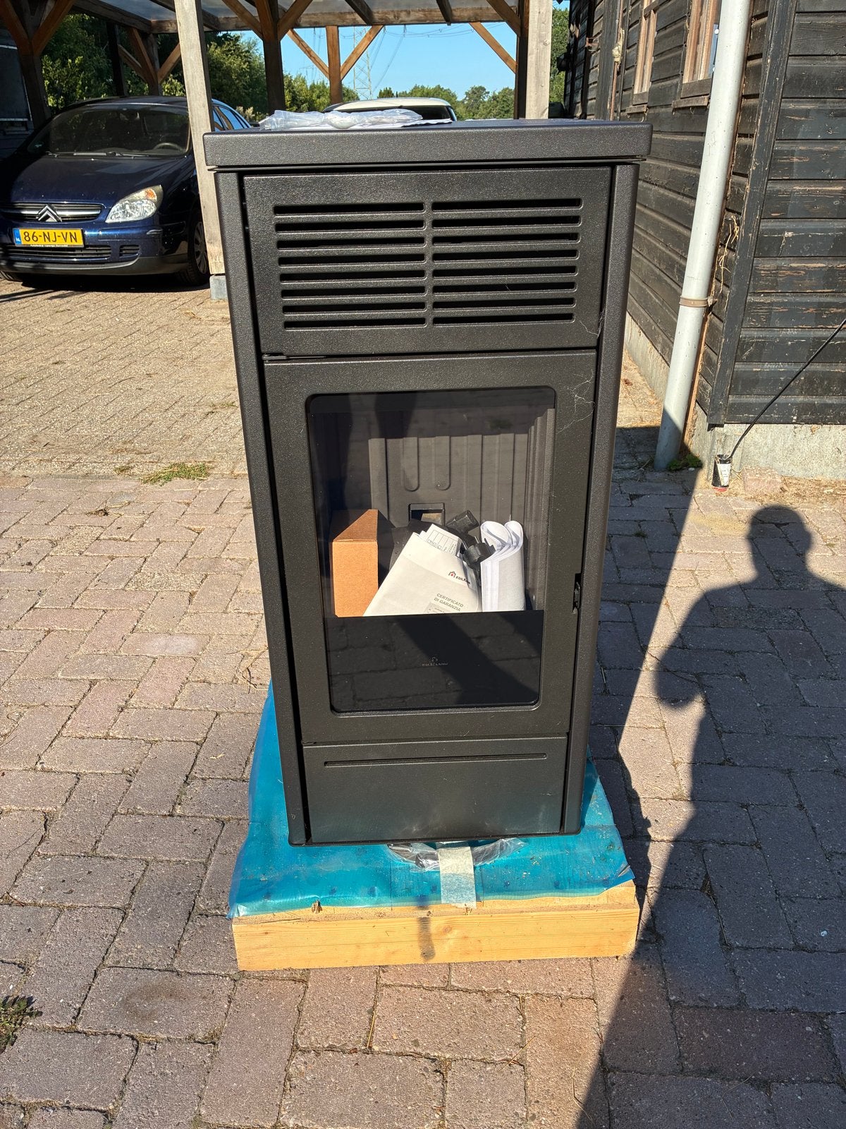 Edilkamin Slide2 7 Up Pelletkachel - Nieuw in doos, Ophalen, Nieuw, Pelletkachel, Vrijstaand