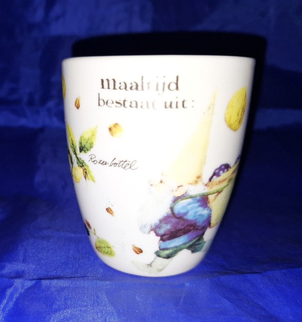 Rien Poortvliet Kabouter mok "De maaltijd bestaat uit", Antiek en Kunst, Curiosa en Brocante, Ophalen of Verzenden